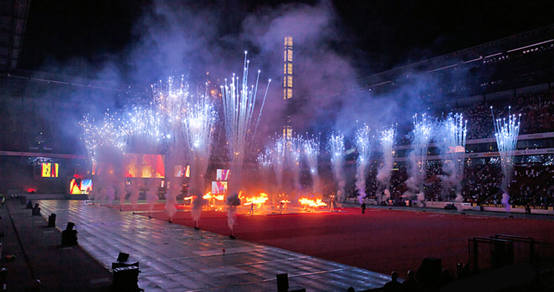 Feuershow bei den Gay Games in Köln