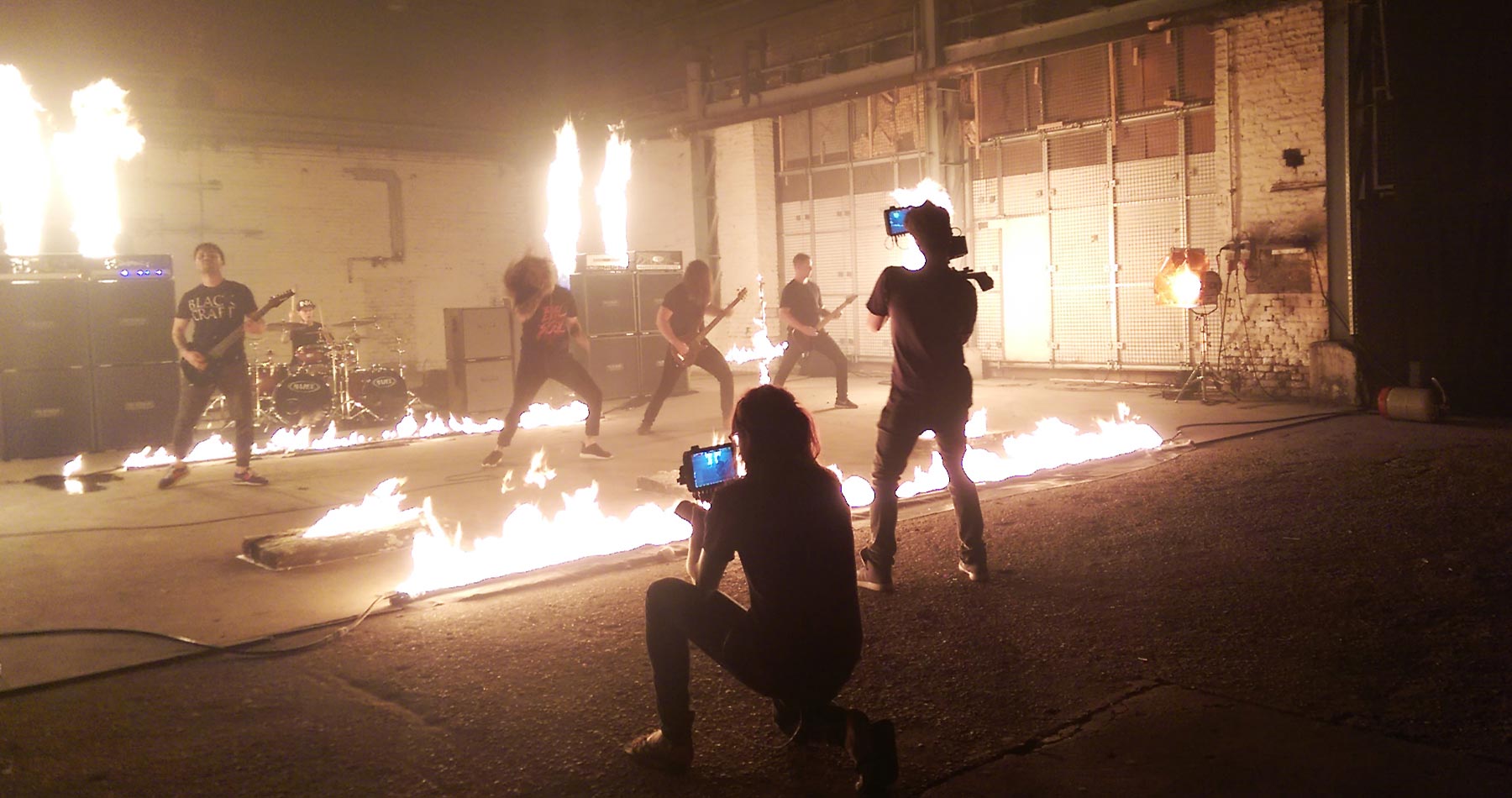 fire effects for a music video shoot